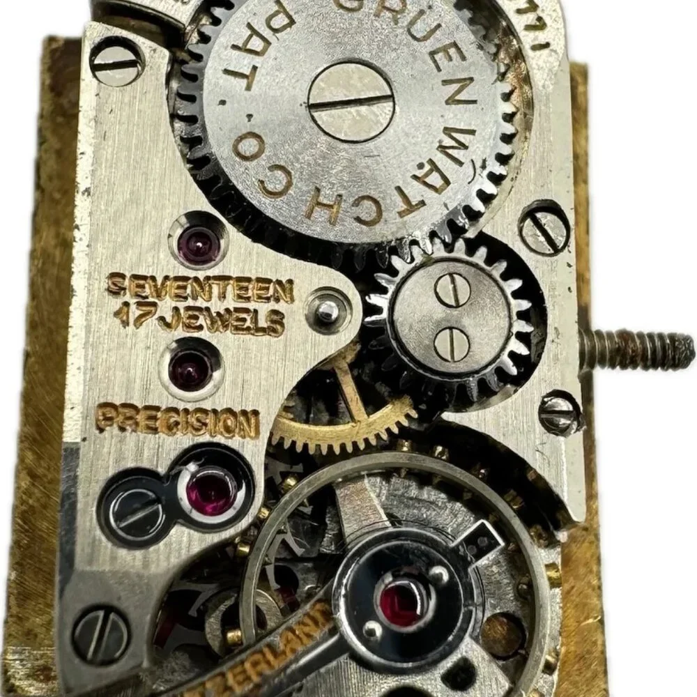 Vintage Gruen Claw Style Lugs Ladies Mechanical Wristwatch 350 10k Gold Filled - Picture 4 of 5